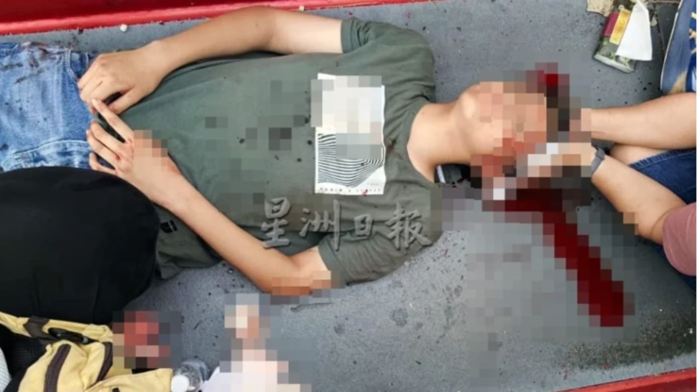 在槟城游乐场玩旋转滑梯 马国少年撞破头血流不止