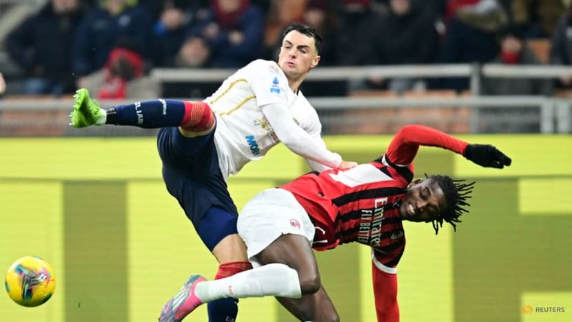 Milan held to 1-1 draw by lowly Cagliari