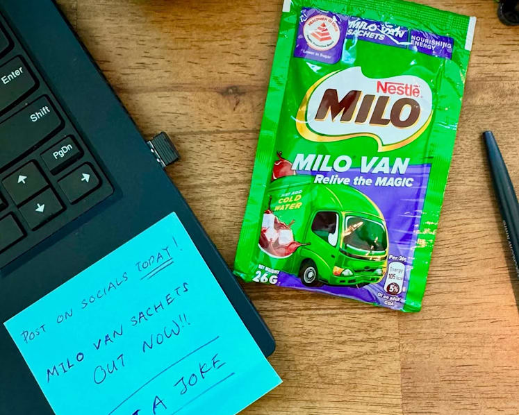 Milo Van sachets are now available for sale in Singapore