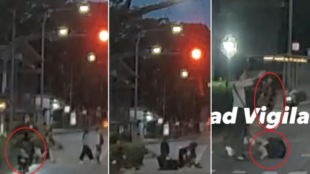 疑闯红灯撞伤两路人 电动脚踏车骑士涉撞后逃
