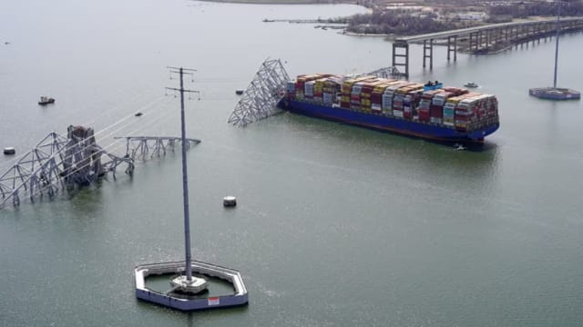 在巴尔的摩大桥坠海 第四名外籍工人遗体被寻获