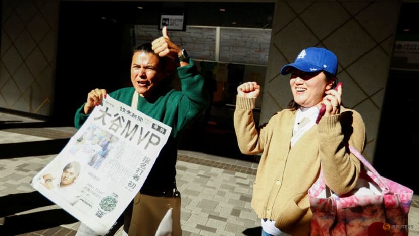 Baseball-Japanese fans rejoice in Ohtani's MVP win Baseball-Japanese fans rejoice in Ohtani's MVP win