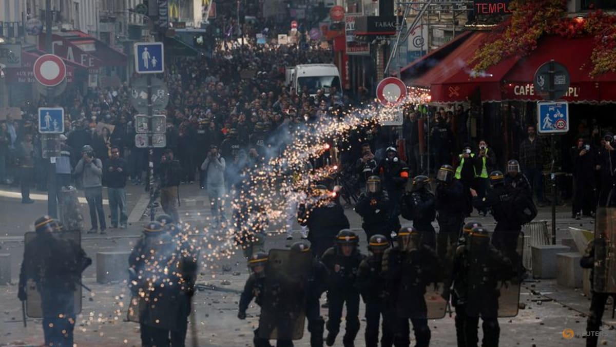 Police and protesters clash in some of France's worst unrest in years