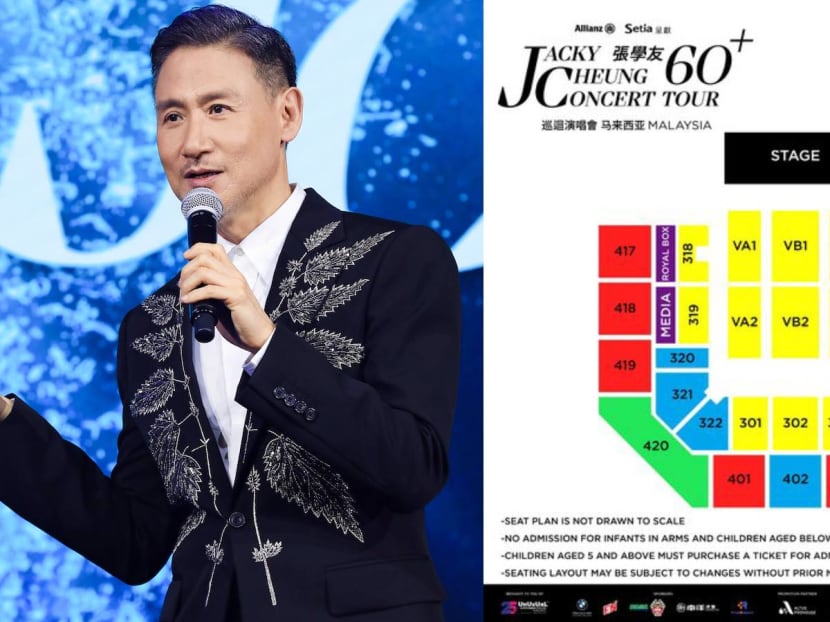 'Almost 50% are VIP!': Malaysian netizens outraged over Jacky Cheung concert prices and seat plan