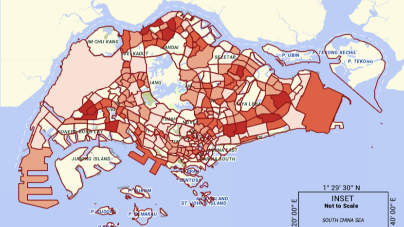 New MOH map shows areas most frequented by COVID-19 cases in the past 3 days New MOH map shows areas most frequented by COVID-19 cases in the past 3 days