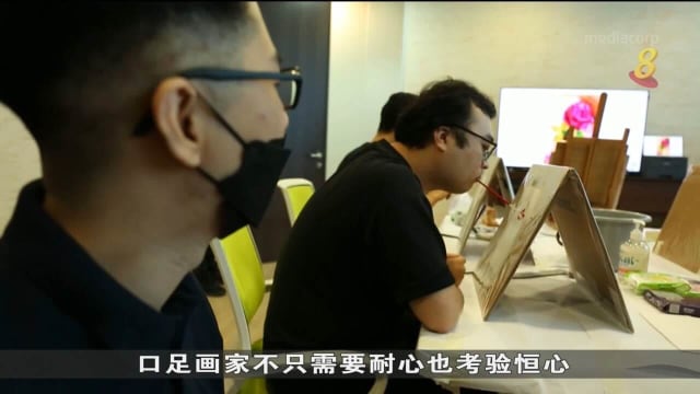 社企同体障人士合办用口绘画体验工作坊 盼提升民众对体障人士尊重和包容