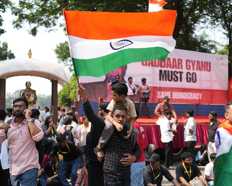 Hundreds from India's Gen Z-led 'cockroach' party protest, seek election chief's resignation