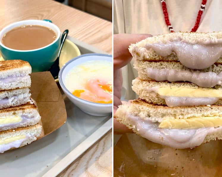 S’pore cafe serves viral thick ‘orh nee toast’ with yam paste, pork floss and butter slab