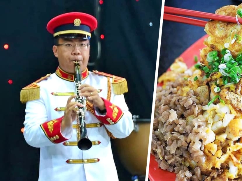 Army regular who played clarinet in SAF band for 19 years now fries carrot cake for a living