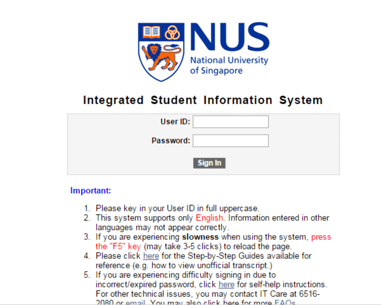 NUS’ MyISIS portal may change its name