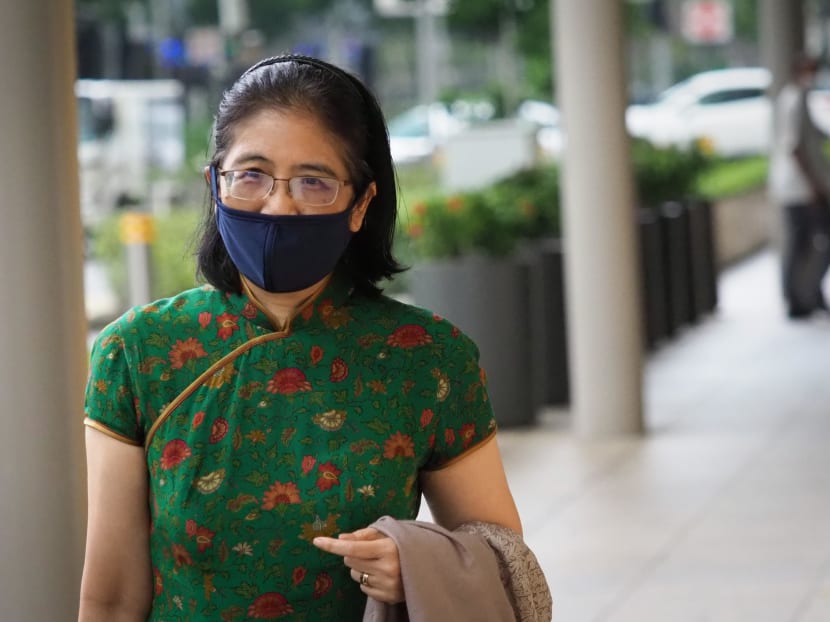 Ms Kwa Kim Li leaving the Supreme Court on Dec 3, 2020.