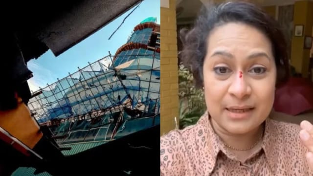 马国工地飞砖砸破民宅屋顶 女屋主受轻伤 猫咪无辜丧命