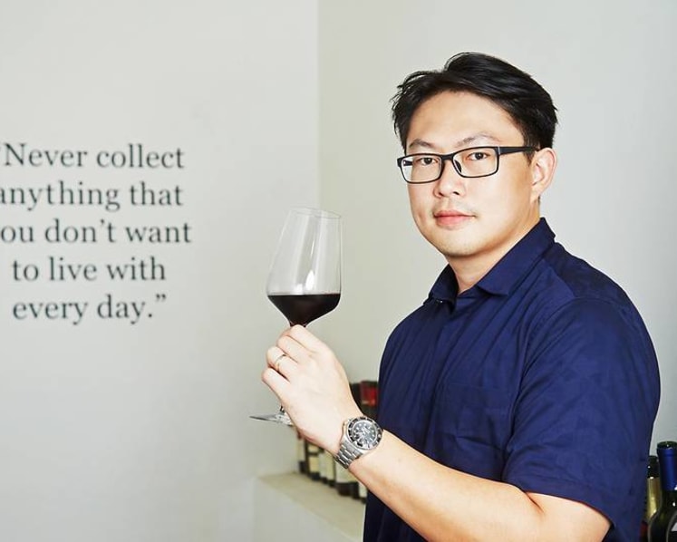 Why does this wine collector with almost 3,000 bottles consider himself a 'rebel'?