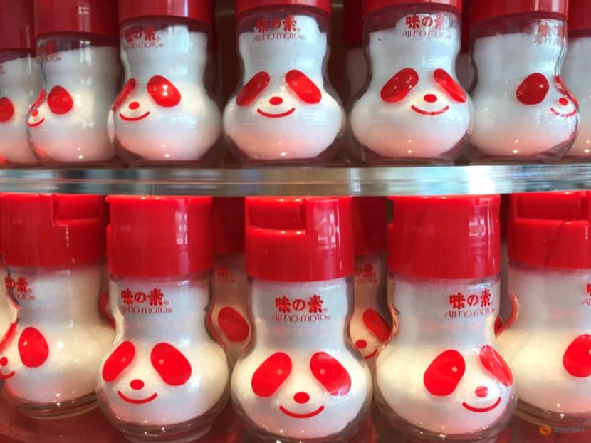 Ajinomoto Co. displays the company's leading product 'Ajinomoto Monosodium Glutamate Seasoning' at AJINOMOTO Umami Science Square in Kawasaki, Japan March 18, 2019. REUTERS/Yoshiyasu Shida/File Photo