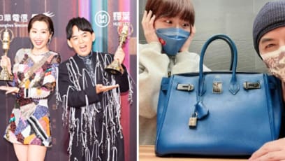 Mickey Huang Fulfils Promise Of Buying Co-Host Lulu Huang An Hermès Birkin After They Win Golden Bell Best Host Award Together