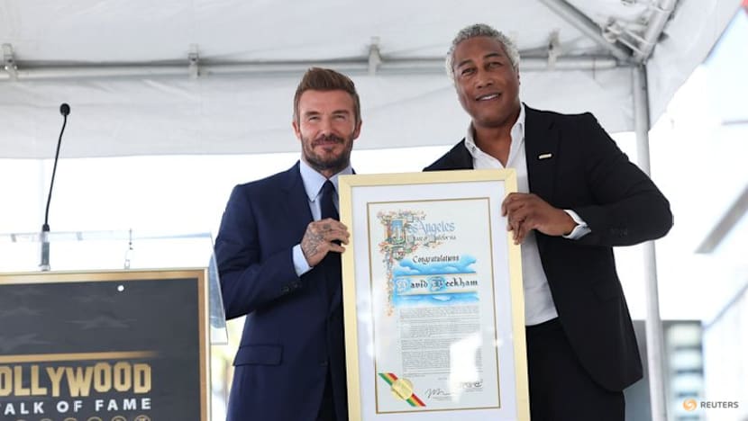 David Beckham honored with Walk of Fame star as LA hosts World Cup games