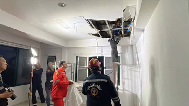 泰国房屋装修天花板掉落头骨 死者疑为失踪柬埔寨工人