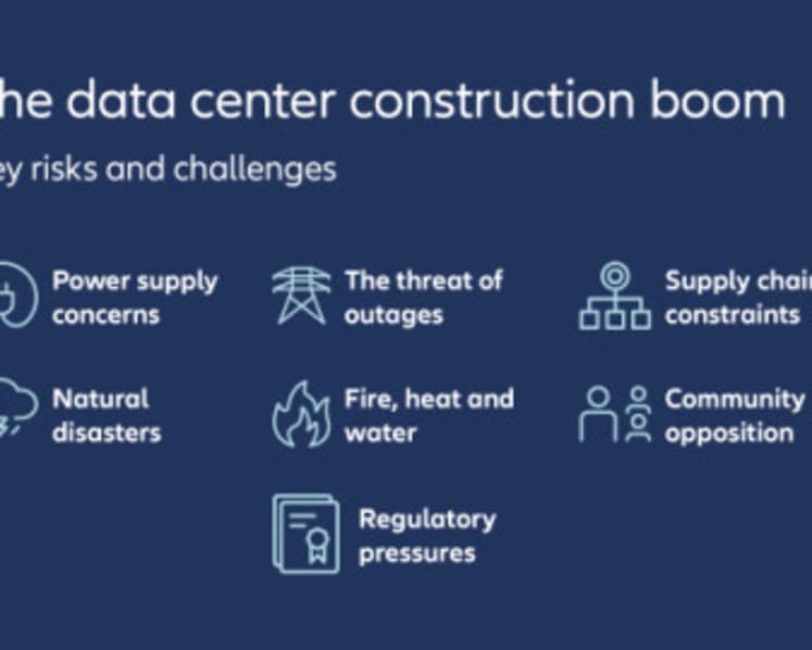 Allianz Commercial: AI and cloud computing drive global construction boom for data centers