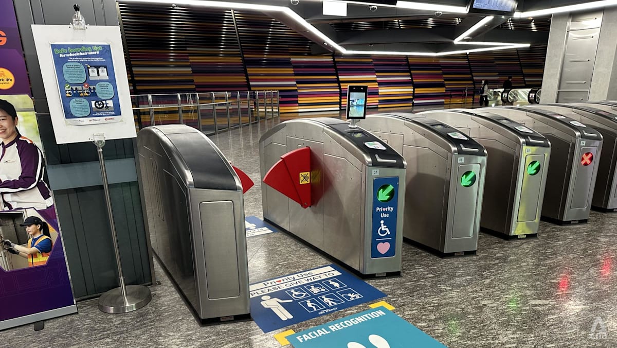 Facial recognition gantries being tested at Punggol Coast MRT station, no plans to expand trial for now: LTA