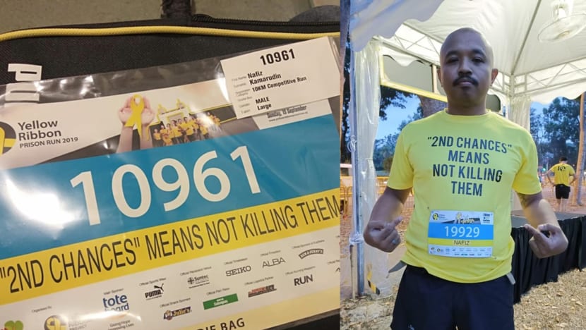 Police investigating pair who wore anti-death penalty T-shirts at Yellow Ribbon Prison Run