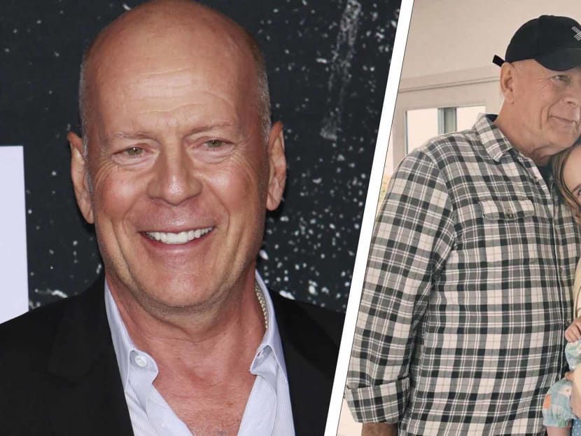 Heartwarming moment: Bruce Willis pictured for first time holding new granddaughter