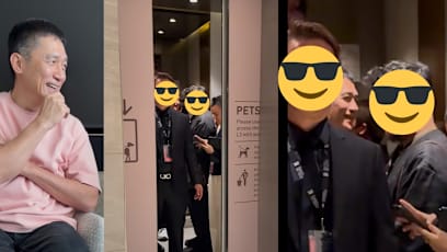 Tony Leung Spotted Using VivoCity’s Pet-Designated Lift