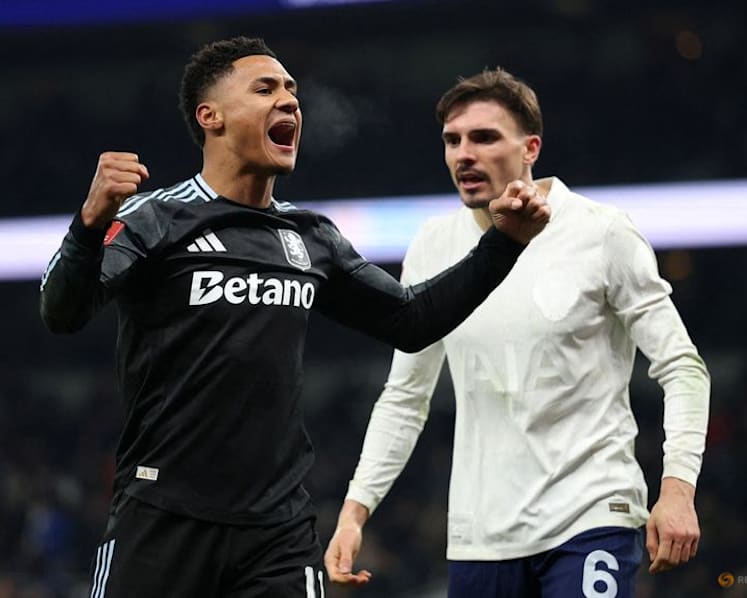 Tottenham's Frank blames Watkins provocation for FA Cup melee