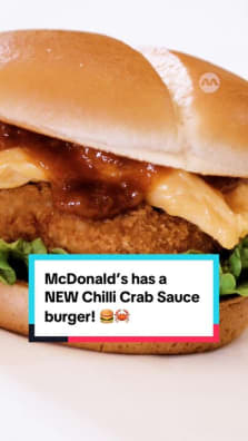 It’s Singapore’s 60th birthday and @mcdsg is ready to celebrate! 🥳 The most iconic collab has landed — McDonald's x Jumbo Seafood presents the NEW Chilli Crab Sauce burger. Ready, set, sauce! 🎉 Get yours from 10 Jul, 11am onwards, while stocks last! #8dayseat #mcdsg #chillicrab #sg60 #sgtiktok 