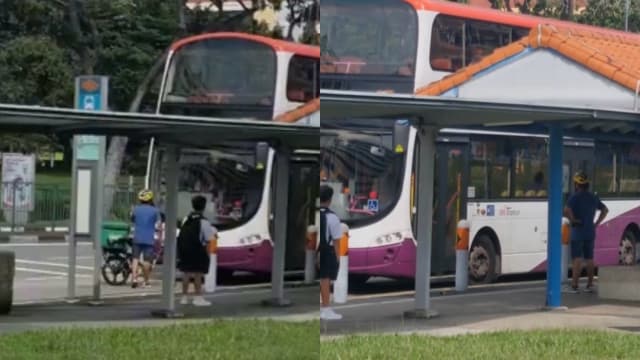 男子用脚踏车阻挡巴士去路 新捷运报警处理