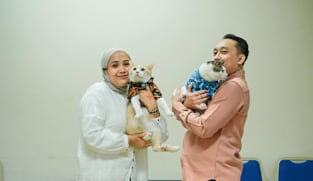 Detik-detik Bobby Kertanegara kena tampar kucing Pororo, netizen ikut deg-degan