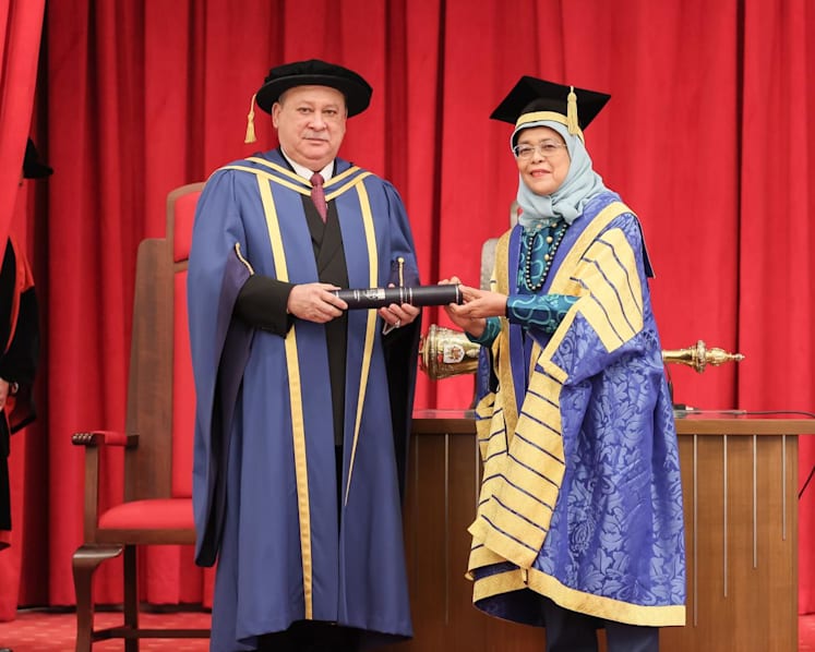 Johor Sultan awarded honorary degree by NUS during visit to Singapore