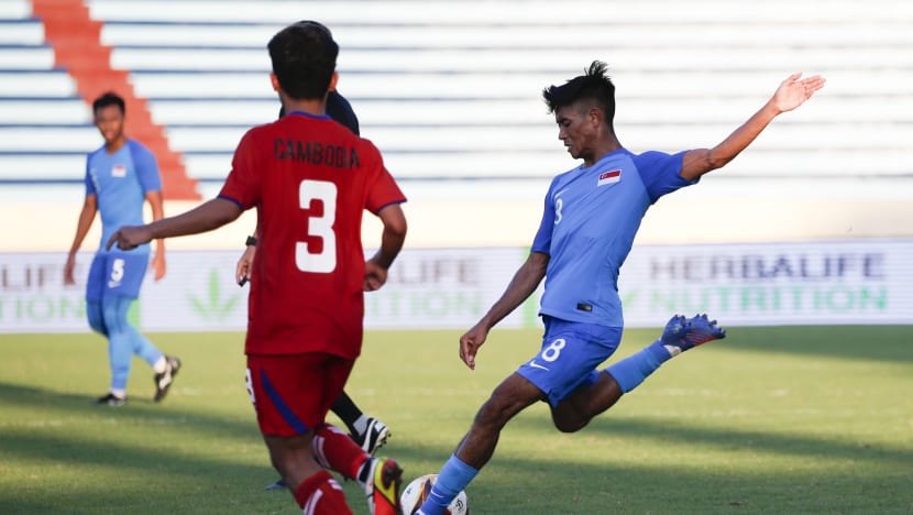 Singapore keep SEA Games football hopes alive after 1-0 win over Cambodia 