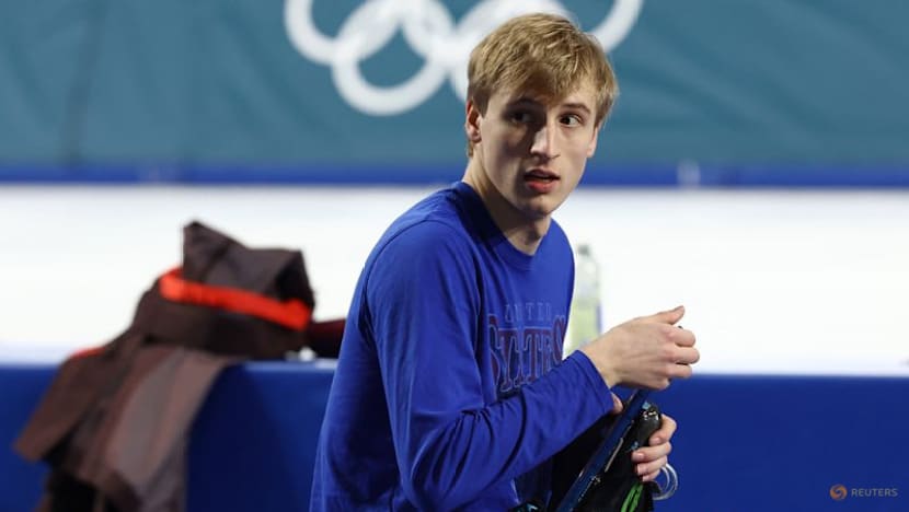 Speed skating-Confident American Stolz sets sights on glory in Milan