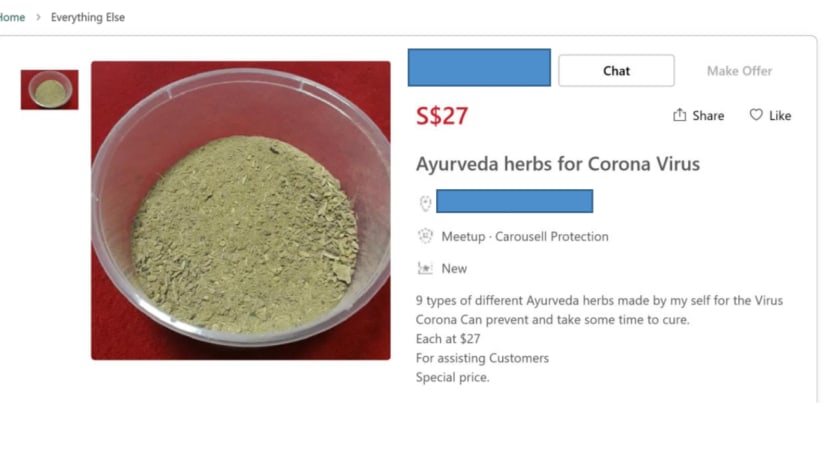 HSA takes down online listings of products claiming to ‘prevent and cure’ Covid-19