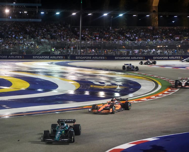 Singapore F1 night race 2022: Wet weather brings thrills and spills, fails to dampen fans' spirits