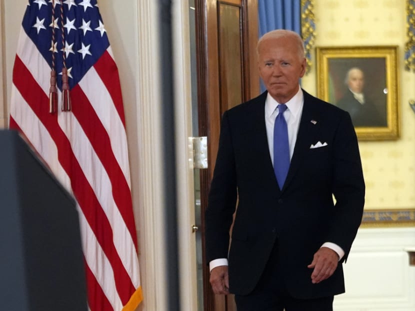 US lawmaker becomes first Democrat to publicly call for Biden to step down