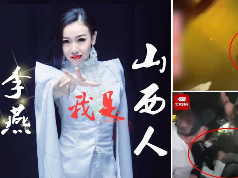 Chinese singer dragged off stage mid-performance by man, who was seen smiling the entire time