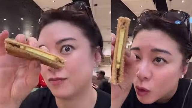 港星廖碧儿初尝本地咖椰吐司，形容好像在吃……