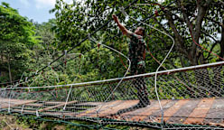 Indonesia’s army to rebuild bridge seen to collapse in viral footage