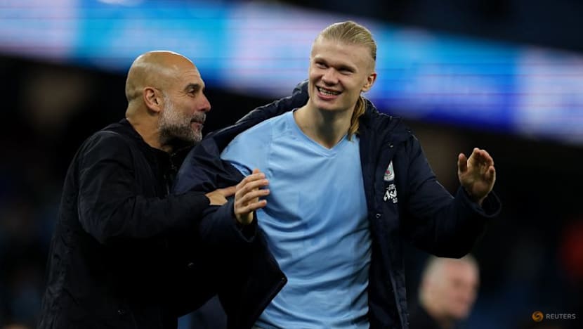 Haaland's dazzling double against Bournemouth earns praise from Guardiola