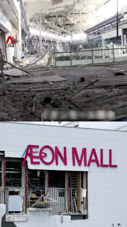Japan police bodycam captures devastation inside Aeon mall after post-quake explosion