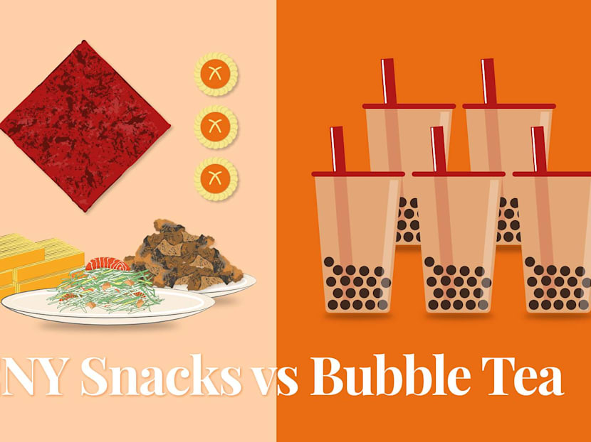 Chinese New Year snacks Vs Bubble Tea: Which Has More Calories?