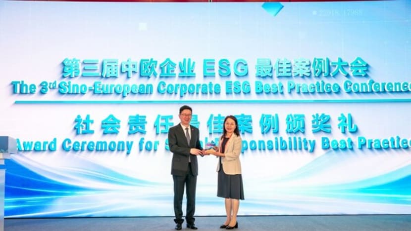 Sinopec Awarded "Social Responsibility Best Practice" at the 3rd Sino-European Corporate ESG Best Practice Conference