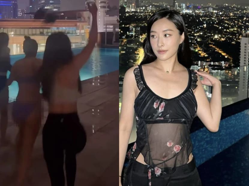 TVB actress Jeannie Chan is 'so brave' for going for late-night swim during Hungry Ghost Month