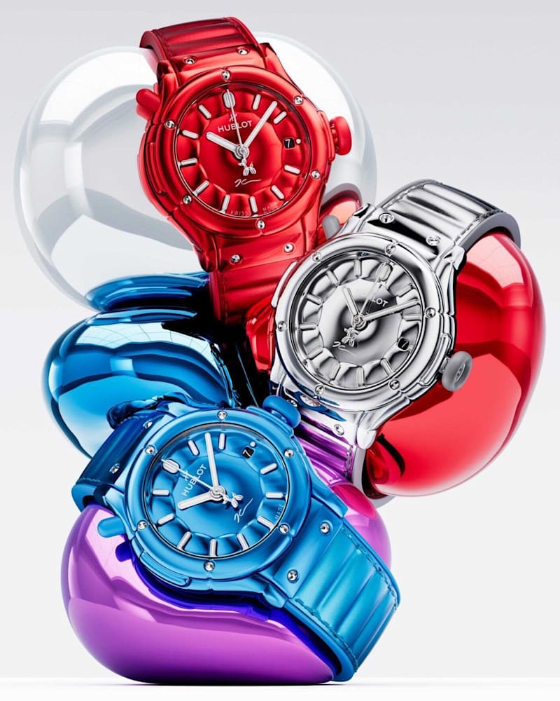 Hublot and Jeff Koons transform the Classic Fusion watch into wearable pop art
