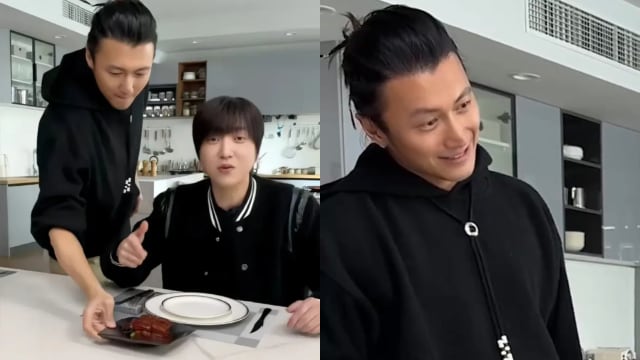 亲手做红烧肉被网红当面嫌“一般”　谢霆锋从容回应