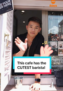 The snack at cafe Borderless Coffee is not just pastries like lemon cake and banana bread — its cute owner-barista Samuel has been attracting attention too! 😍 Get his signature Milo Mocha to go with the bakes and eye candy too! #8dayseatcafe #cafe #sgcafes #sgtiktok 