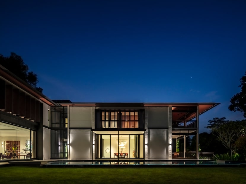 This Good Class Bungalow in Singapore is inspired by black-and-white houses 