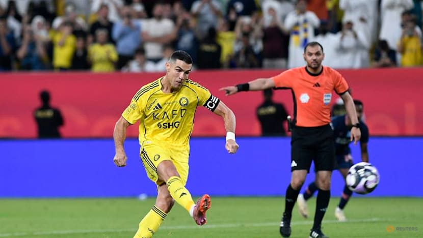 Ronaldo's heart beats faster while converting a penalty against Al-Fayha