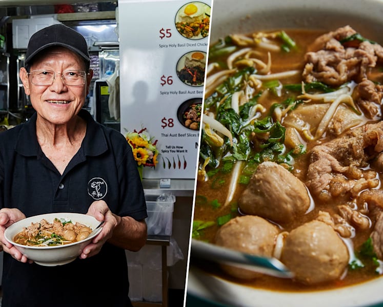 Doctorate Holder Becomes Hawker At 76, Moves Into 8-Bed Hostel Room To Be Nearer To Thai Food Stall